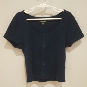 wild fable crop top - navy